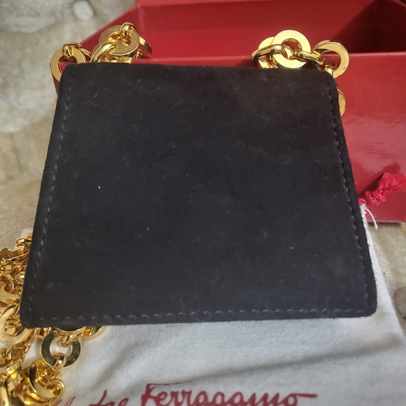 Authentic Salvatore Ferragamo Gancini mini micro bag. - Picture 3 of 11